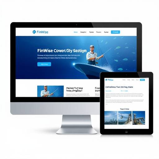 Demonstration of the FinWise website adapting to different screen sizes: desktop, tablet, and mobile
