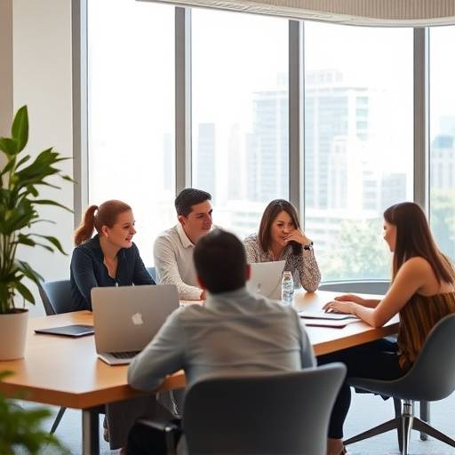 FinWise team working collaboratively in a modern Sydney office